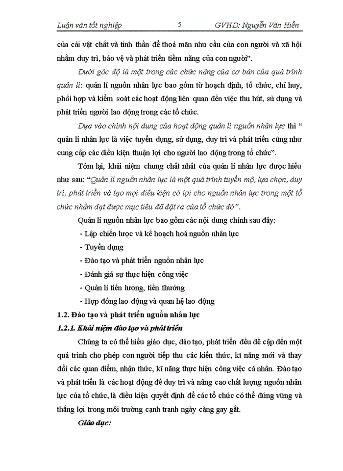 image for page Hoàn thiện công tác đào tạo và phát triển nguồn nhân lực tại Công ty cổ phần LICOGI 19