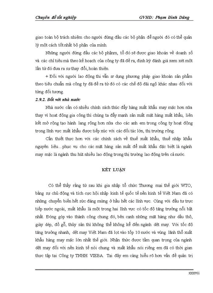 image for page Hoàn thiện công tác Quản trị nguồn nhân lực tại công ty TNHH may Vieba