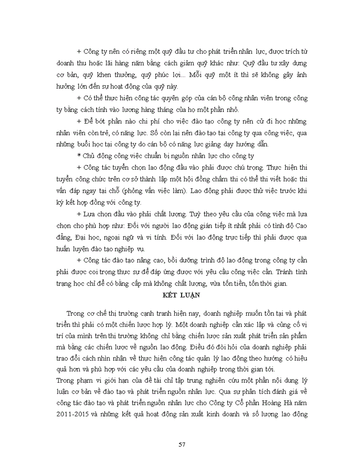image for page Quản lý đào tạo và phát triển nguồn nhân lực ở Công ty Cổ phần Hoàng Hà giai đoạn 2011-2020
