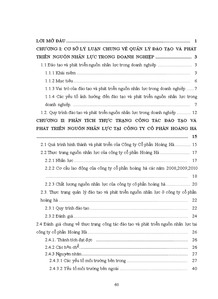 image for page Quản lý đào tạo và phát triển nguồn nhân lực ở Công ty Cổ phần Hoàng Hà giai đoạn 2011-2020