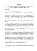 Hoàn thiện công tác tuyển dụng nguồn nhân lực ở Công ty Cổ phần Vận tải Hành khách số 14