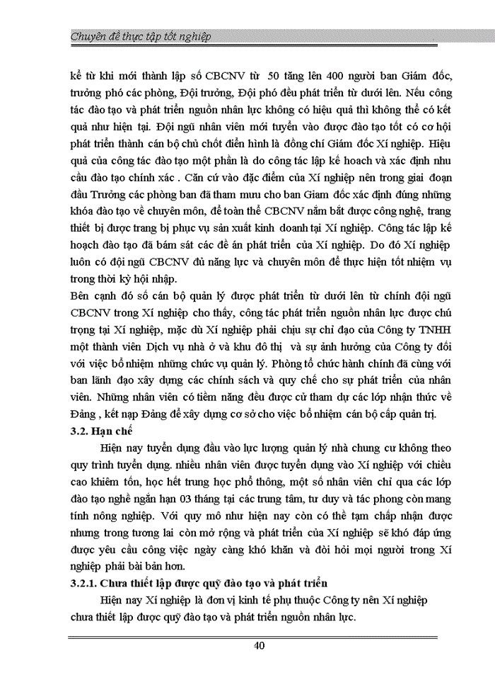 image for page Thực trạng công tác đào tạo và phát triển nguồn nhân lực tại chi nhánh công ty xí nghiệp 1