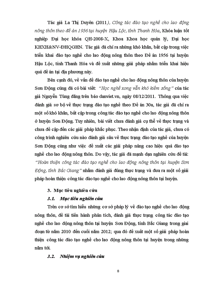 image for page Hoàn thiện công tác đào tạo nghề cho lao động nông thôn tại huyện Sơn Động, tỉnh Bắc Giang