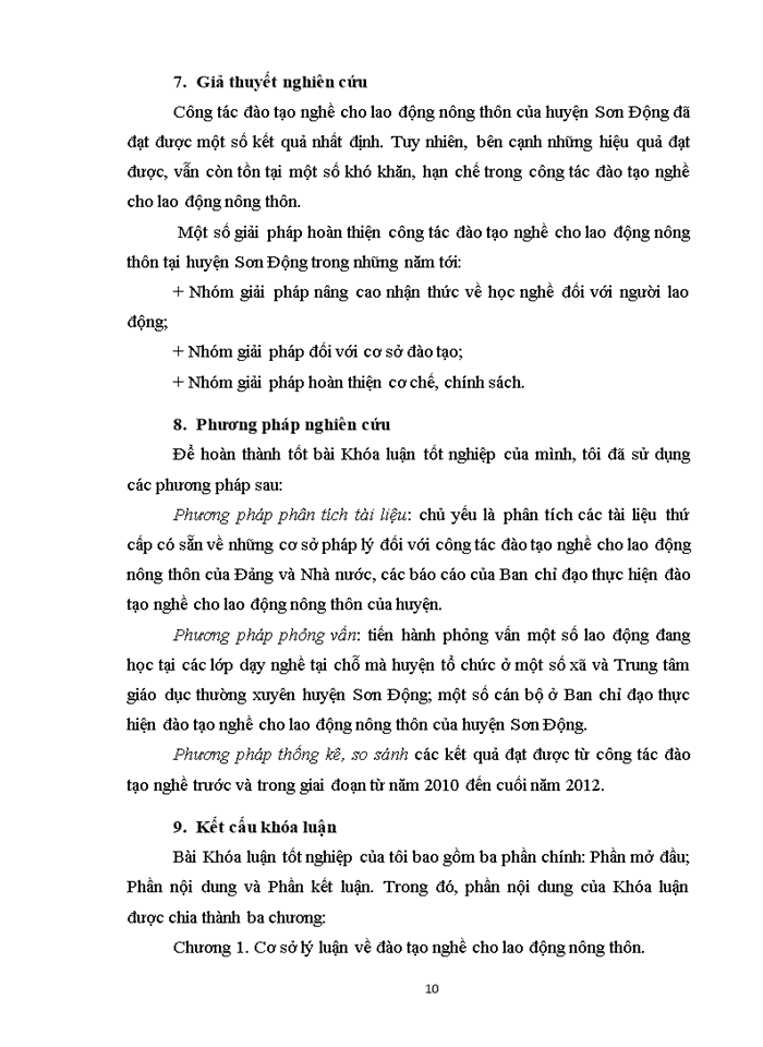 image for page Hoàn thiện công tác đào tạo nghề cho lao động nông thôn tại huyện Sơn Động, tỉnh Bắc Giang