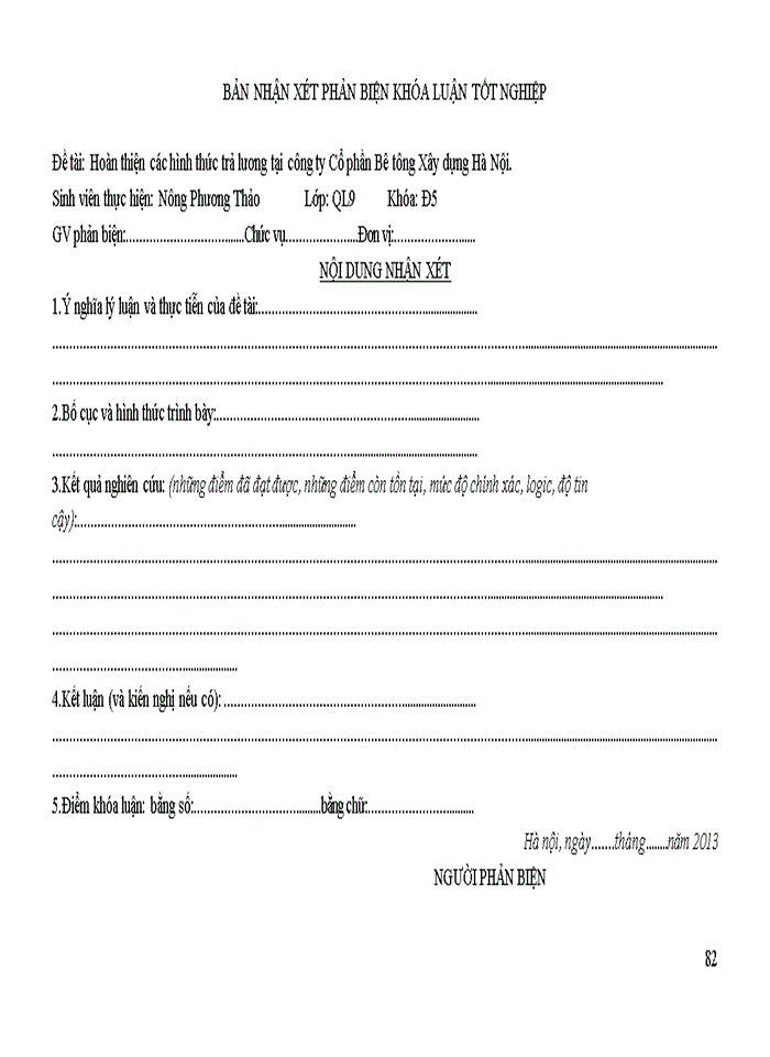 image for page Hoàn thiện các hình thức trả lương tại Công ty Cổ phần Bê tông Xây dựng Hà Nội