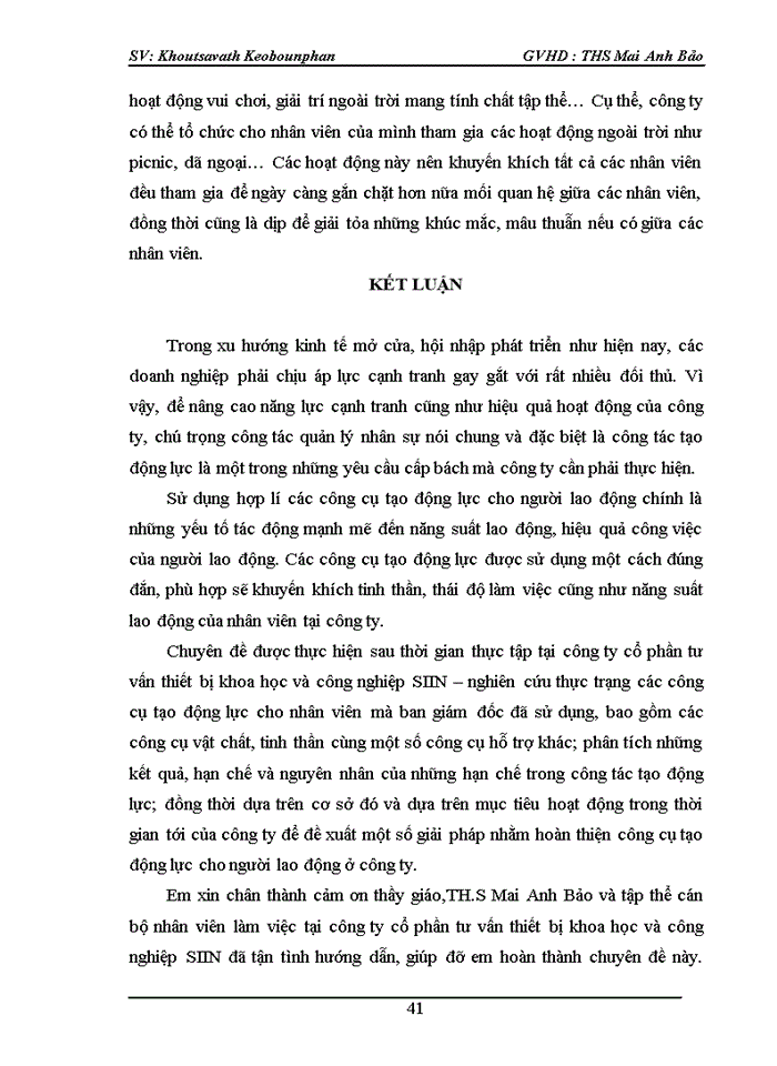 image for page Hoàn thiện các công cụ tạo động lực cho người lao động tại công ty cổ phần tư vấn thiết bị khoa học và công nghiệp SIIN