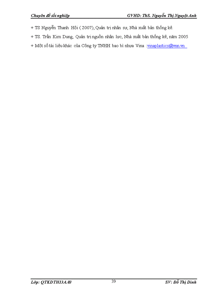 image for page Hoàn thiện công tác tạo động lực cho người lao động tại công ty TNHH bao bì nhựa Vina