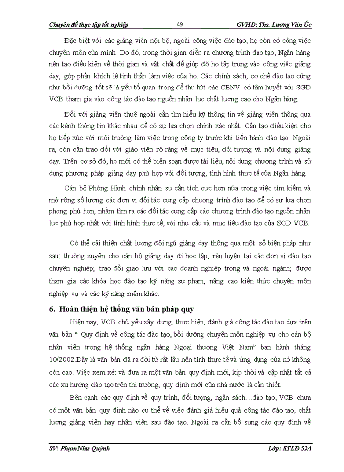 image for page Hoàn thiện công tác đào tạo tại Sở Giao dịch Ngân hàng TMCP Ngoại thương Việt Nam