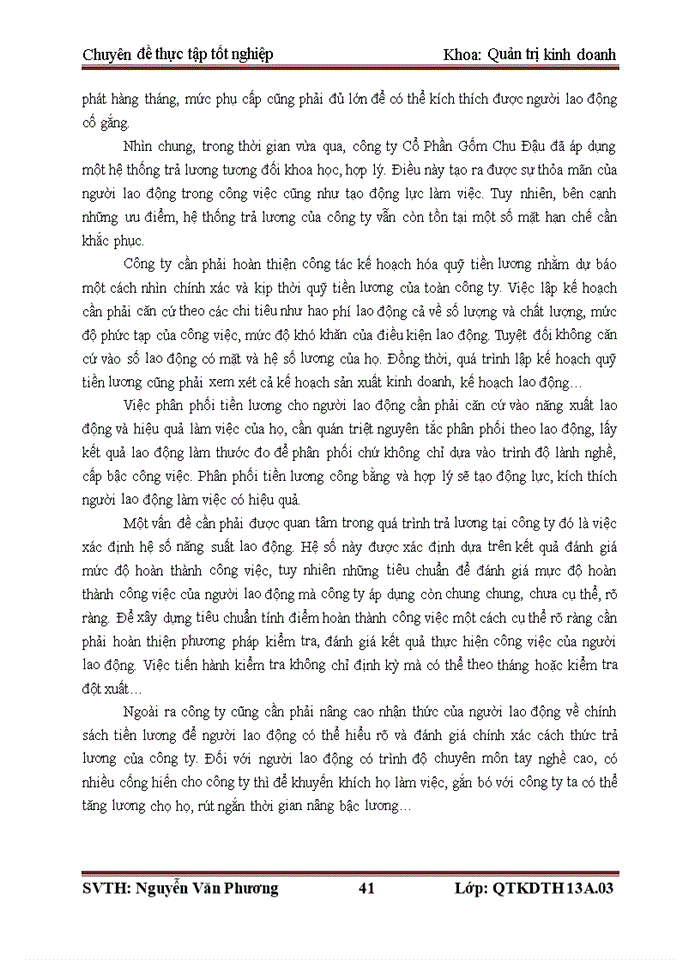 image for page Giải pháp tạo động lực cho người lao động tại công ty Cổ phần Gốm Chu Đậu