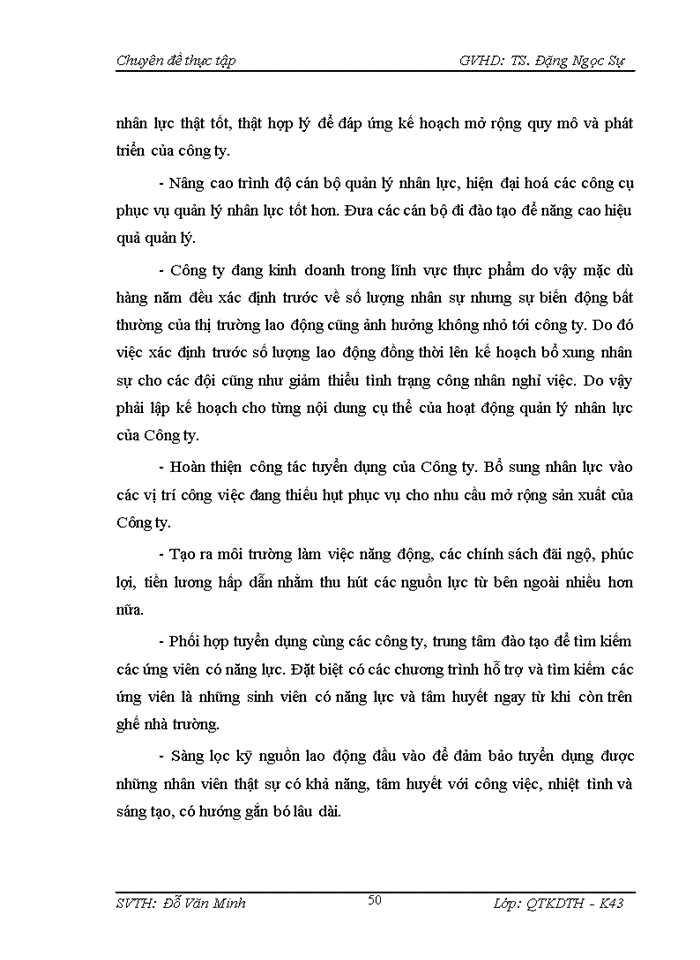 image for page Hoàn thiện hoạt động tuyển dụng nhân lực tại công ty TNHH Văn Minh