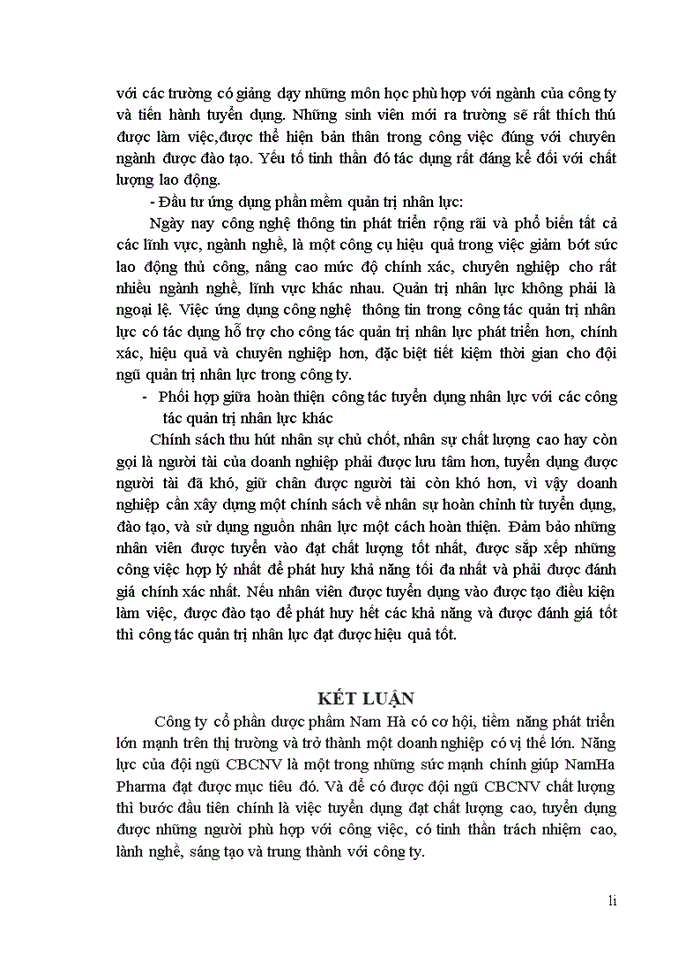 image for page Hoàn thiện công tác tuyển dụng nhân lực tại công ty cổ phần Dược phẩm Nam Hà