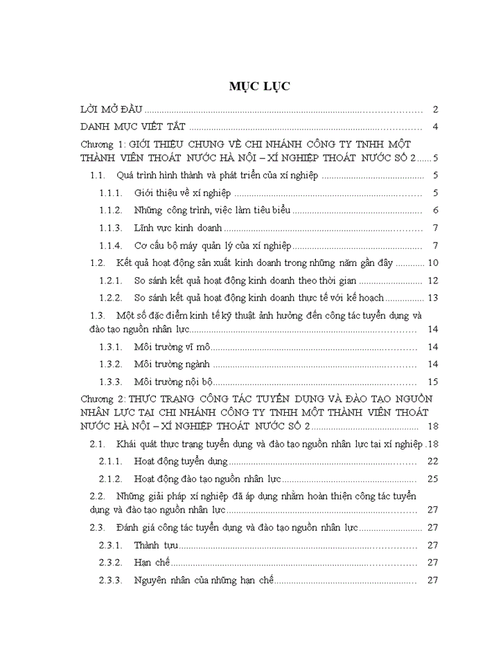 image for page Hoàn thiện công tác tuyển dụng và đào tạo nguồn nhân lực tại Chi nhánh công ty TNHH một thành viên Thoát nước Hà Nội – Xí nghiệp Thoát nước số 2