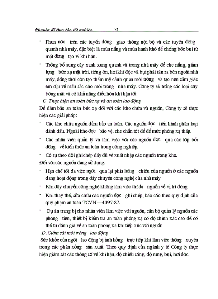 image for page Cải thiện điều kiện lao động trong công ty cổ phần xi măng Bỉm Sơn