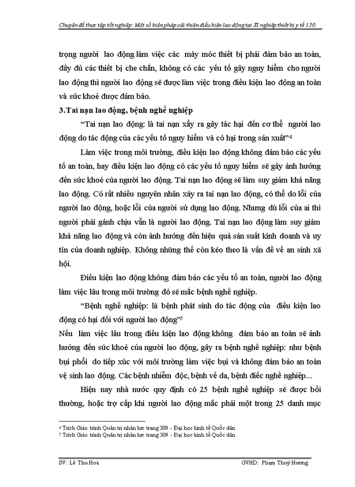 image for page Phân tích thực trạng điều kiện lao động tại Xí nghiệp thiết bị y tế 130