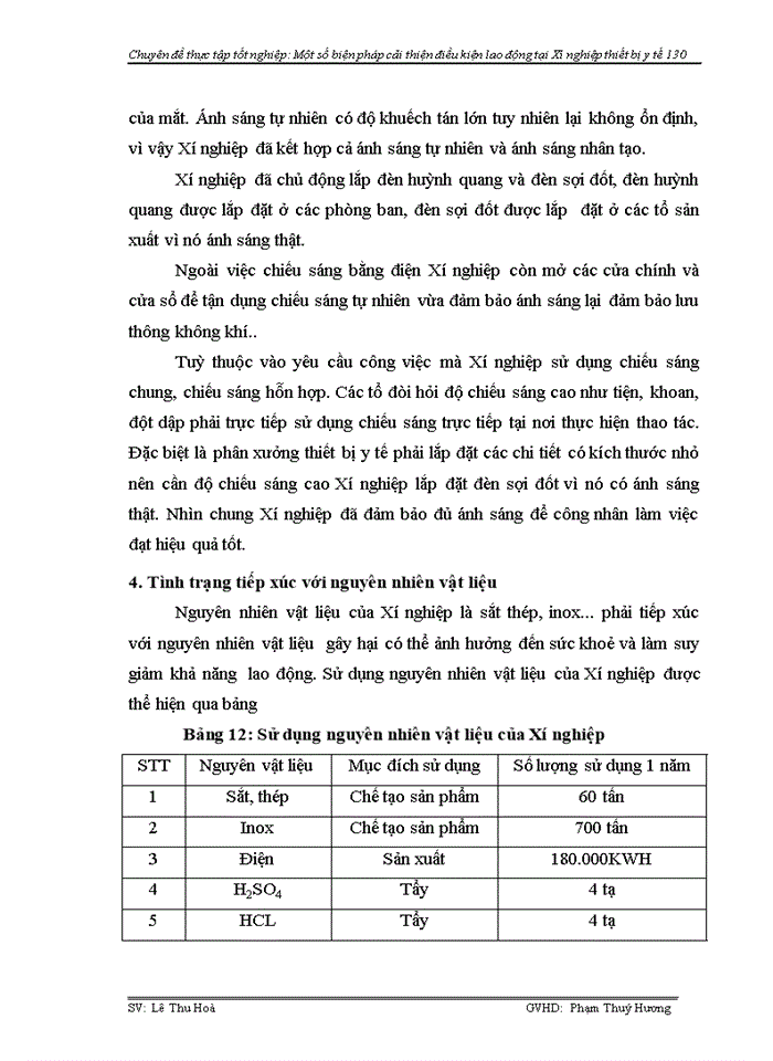 image for page Phân tích thực trạng điều kiện lao động tại Xí nghiệp thiết bị y tế 130