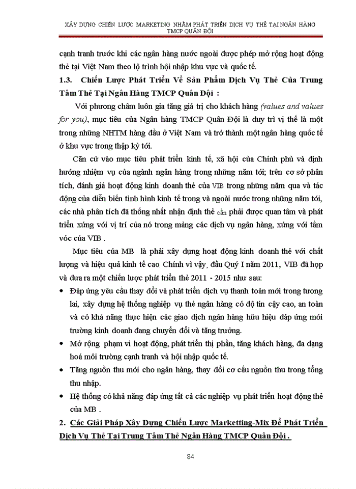 image for page Xây dựng chiến lược marketing nhằm phát triển dịch vụ thẻ tại ngân hàng tmcp quân đội