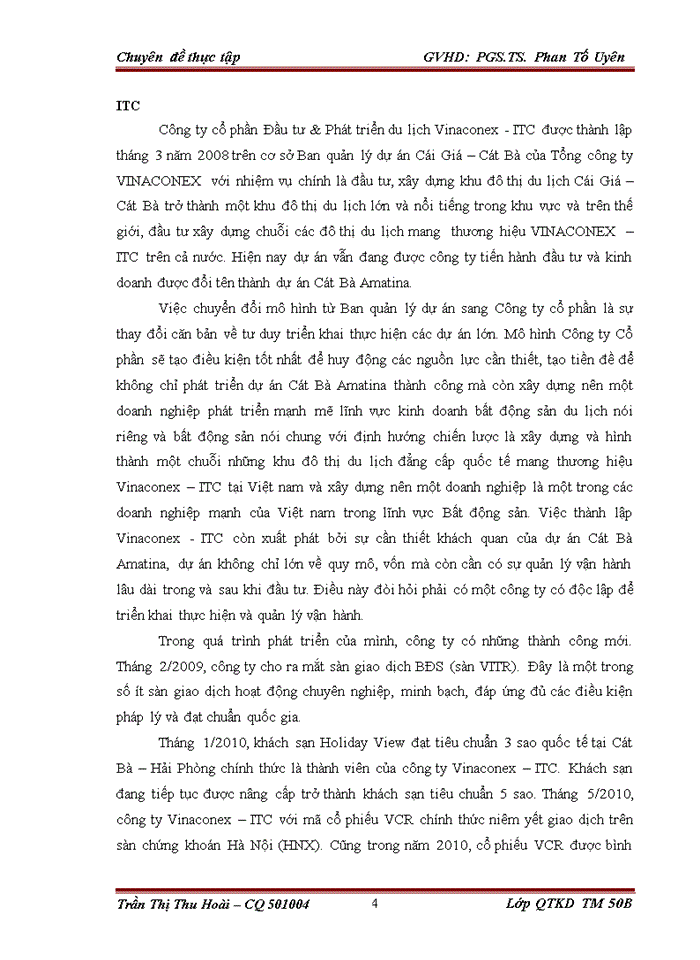 image for page Tăng cường ứng dụng Marketing – mix trong hoạt động kinh doanh của công ty Cổ phần đầu tư và phát triển Du lịch Vinaconex