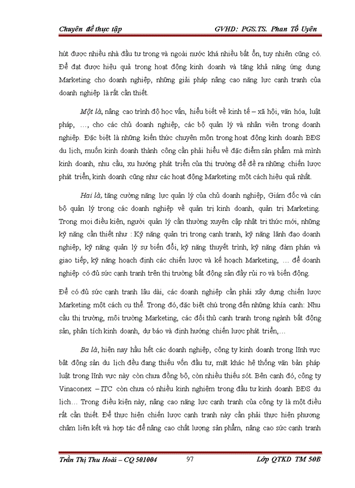 image for page Tăng cường ứng dụng Marketing – mix trong hoạt động kinh doanh của công ty Cổ phần đầu tư và phát triển Du lịch Vinaconex