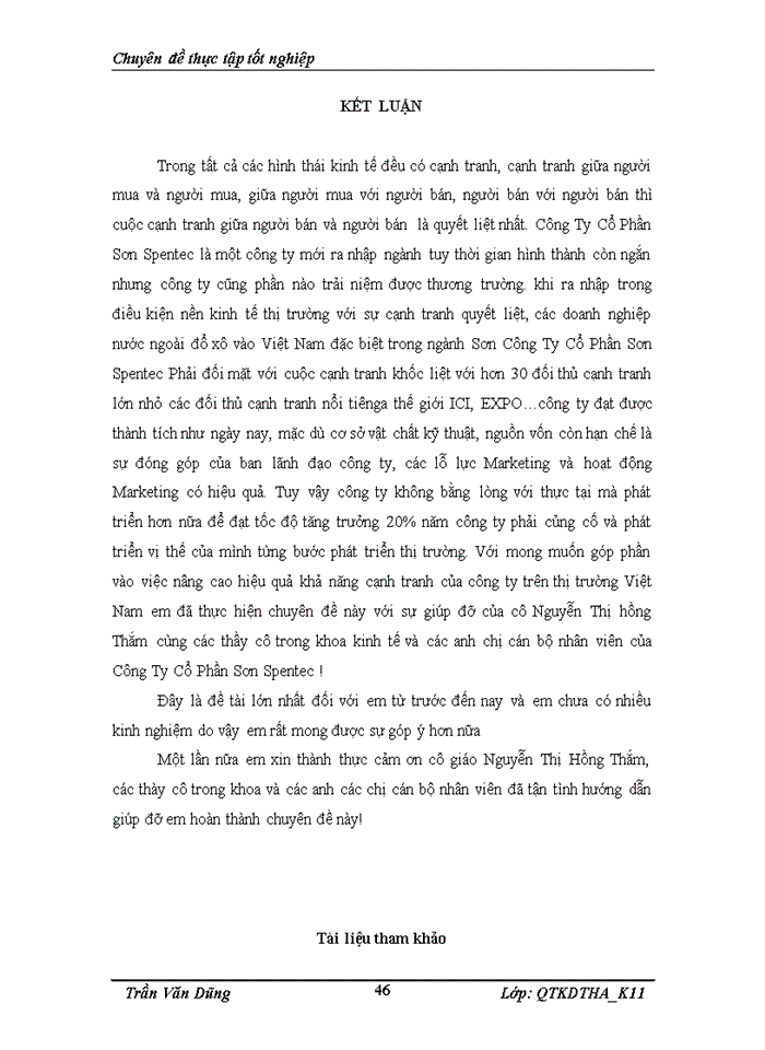 image for page Một số giải pháp marketing nhằm nâng cao năng lực cạnh tranh của công ty Cổ Phần Sơn Spentec