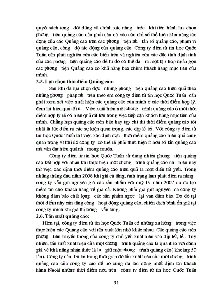 image for page Hoàn thiện chiến lược quảng cáo của  công ty Điện tử tin học Quốc Tuấn