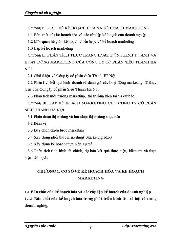 image for page Lập kế hoạch marketing cho công ty cổ phần siêu thanh hà nội năm 2012.