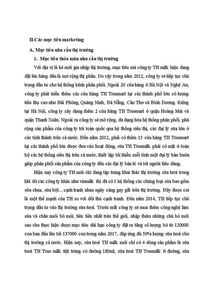 image for page Xây dựng chiến lược marketing  cho dòng sản phẩm sữa th truemilk  năm 2014