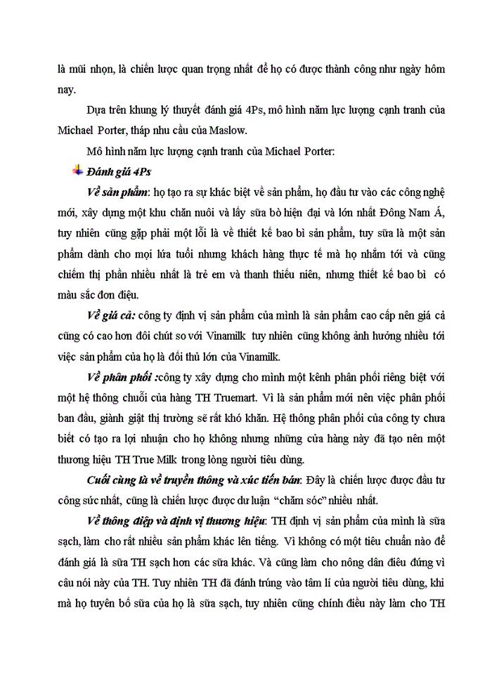 image for page Xây dựng chiến lược marketing  cho dòng sản phẩm sữa th truemilk  năm 2014