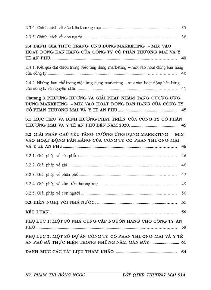 image for page Tăng cường ứng dụng marketing – mix vào hoạt động bán hàng của công ty cổ phần thương mại và y tế An Phú