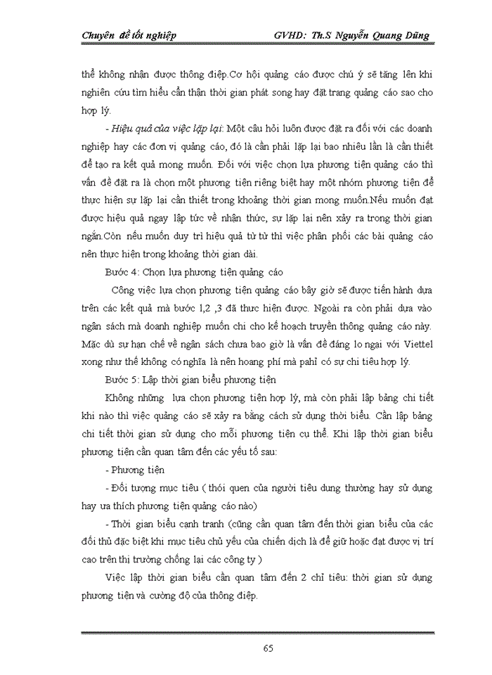 image for page Một số giải pháp nhằm nâng cao hiệu quả đối với việc lựa chọn phương tiện quảng cáo cho thương hiệu Viettel trên thị trường Miền Bắc