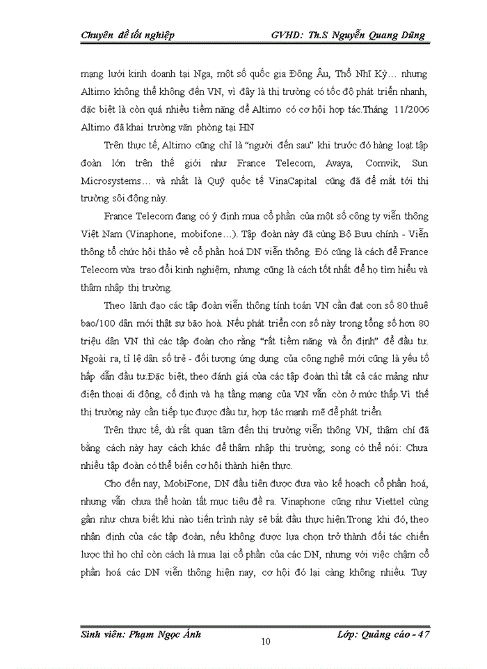 image for page Một số giải pháp nhằm nâng cao hiệu quả đối với việc lựa chọn phương tiện quảng cáo cho thương hiệu Viettel trên thị trường Miền Bắc