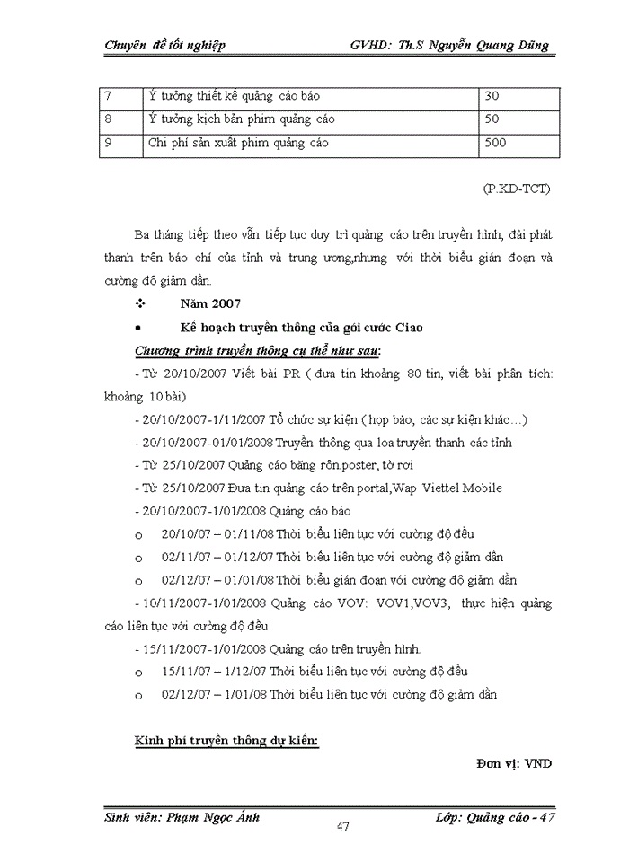 image for page Một số giải pháp nhằm nâng cao hiệu quả đối với việc lựa chọn phương tiện quảng cáo cho thương hiệu Viettel trên thị trường Miền Bắc