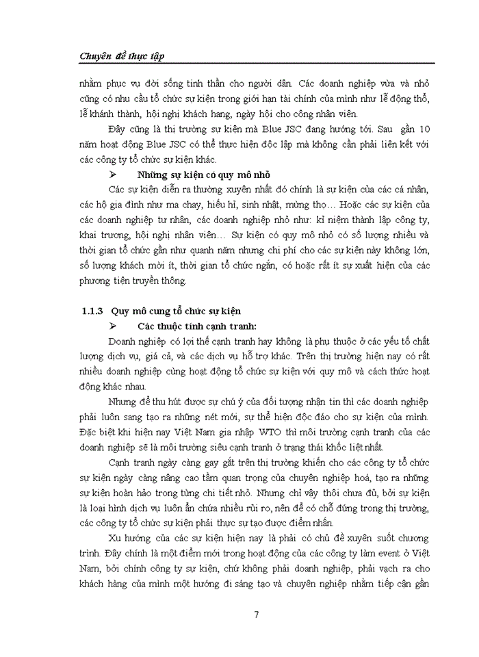 image for page Một số giải pháp nhắm nâng cao hoạt động tổ chức sự kiện tại Công ty Cổ phần Màu Xanh (Blue JSC)