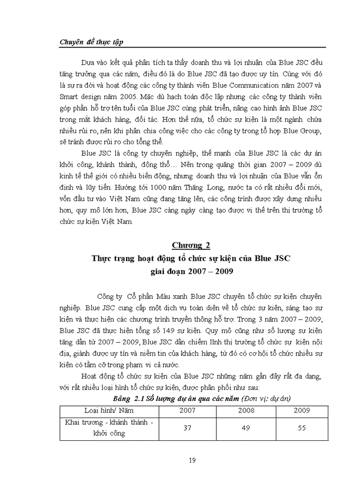 image for page Một số giải pháp nhắm nâng cao hoạt động tổ chức sự kiện tại Công ty Cổ phần Màu Xanh (Blue JSC)