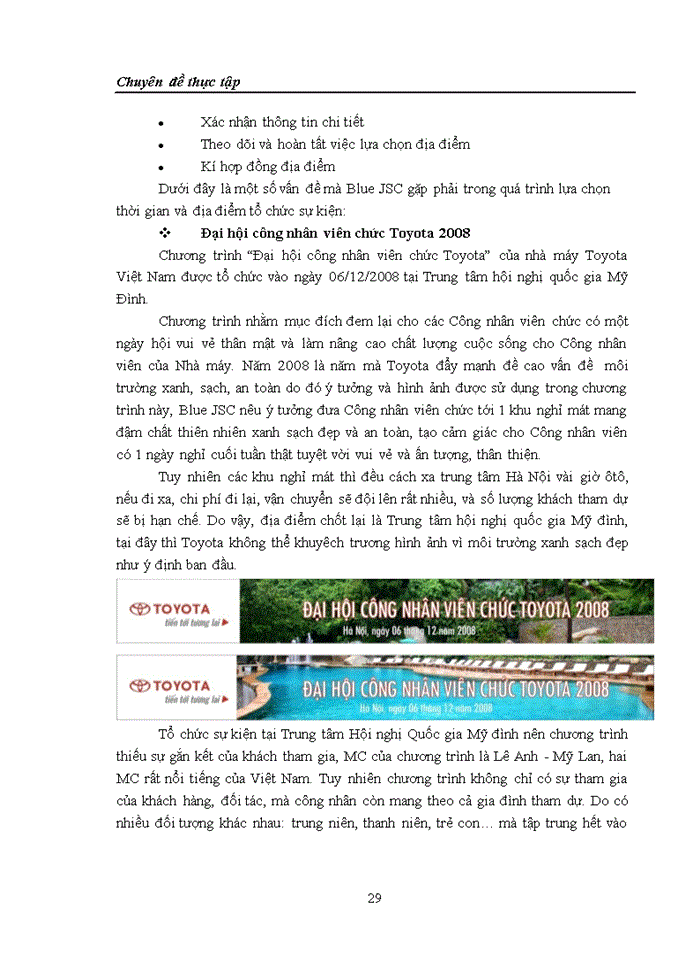 image for page Một số giải pháp nhắm nâng cao hoạt động tổ chức sự kiện tại Công ty Cổ phần Màu Xanh (Blue JSC)