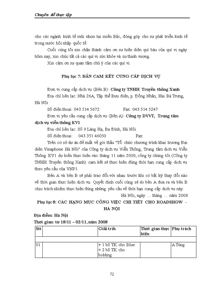 image for page Một số giải pháp nhắm nâng cao hoạt động tổ chức sự kiện tại Công ty Cổ phần Màu Xanh (Blue JSC)