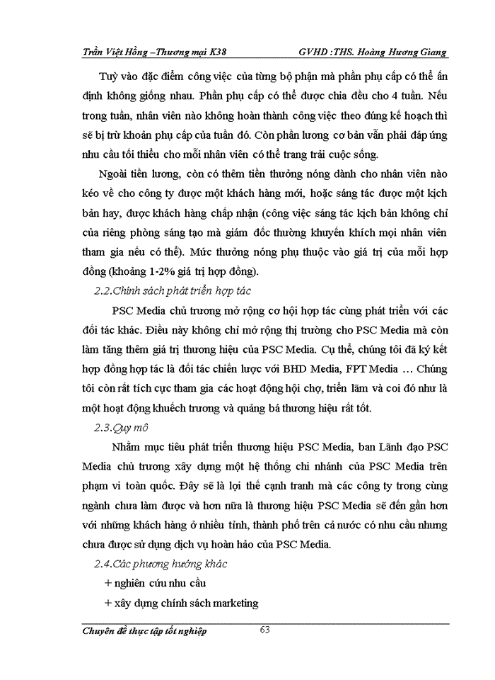 image for page Các giải pháp phát triển hoạt động truyền thông marketing của Công ty Cổ phần truyền thông PSC