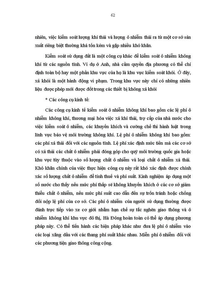 image for page Ô nhiễm môi trường không khí ở thành phố Hà Đông_thực trạng và giải pháp