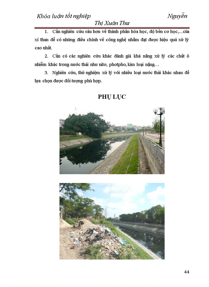 image for page Nghiên cứu, thăm dò khả năng sử dụng xỉ than đá làm vật liệu lọc sinh học xử lý nước sông Tô Lịch quy mô 30 lít/ngày