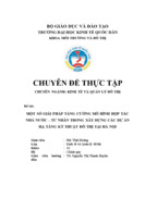 Một số giải pháp tăng cường mô hình hợp tác nhà nước – tư nhân trong xây dựng các dự án hạ tầng kỹ thuật đô thị tại hà nội