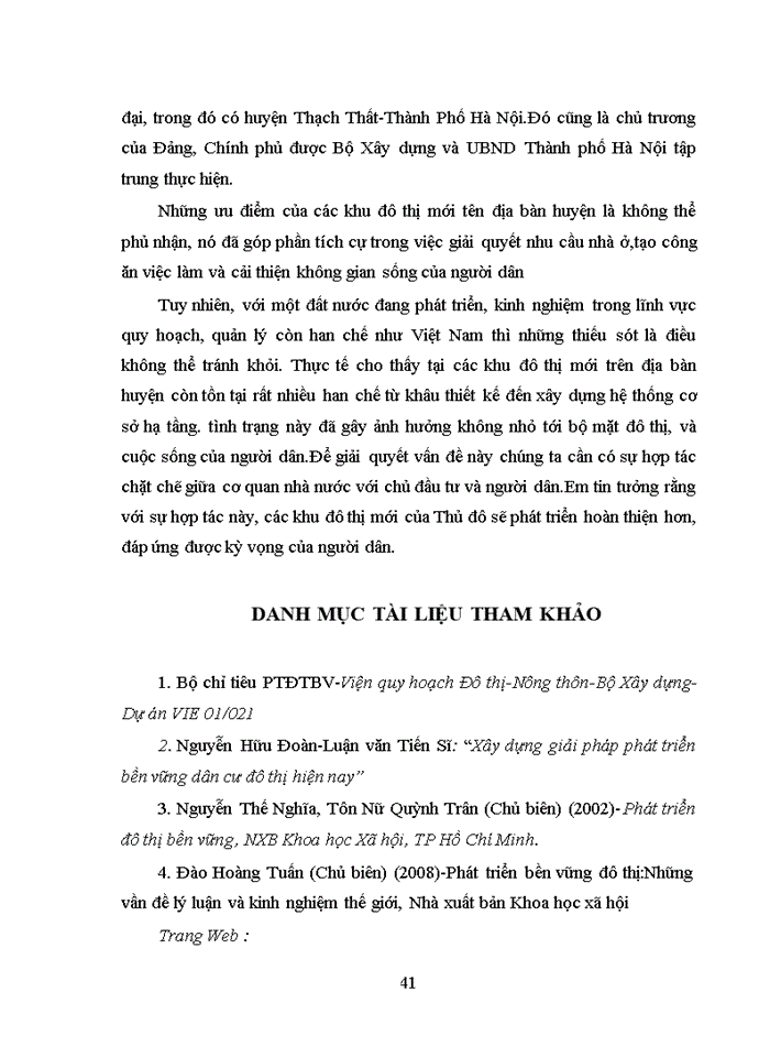 image for page Thực trạng và giải pháp đô thị hóa trên địa bàn huyện thạch thất - hà nội theo hướng phát triển bền vững