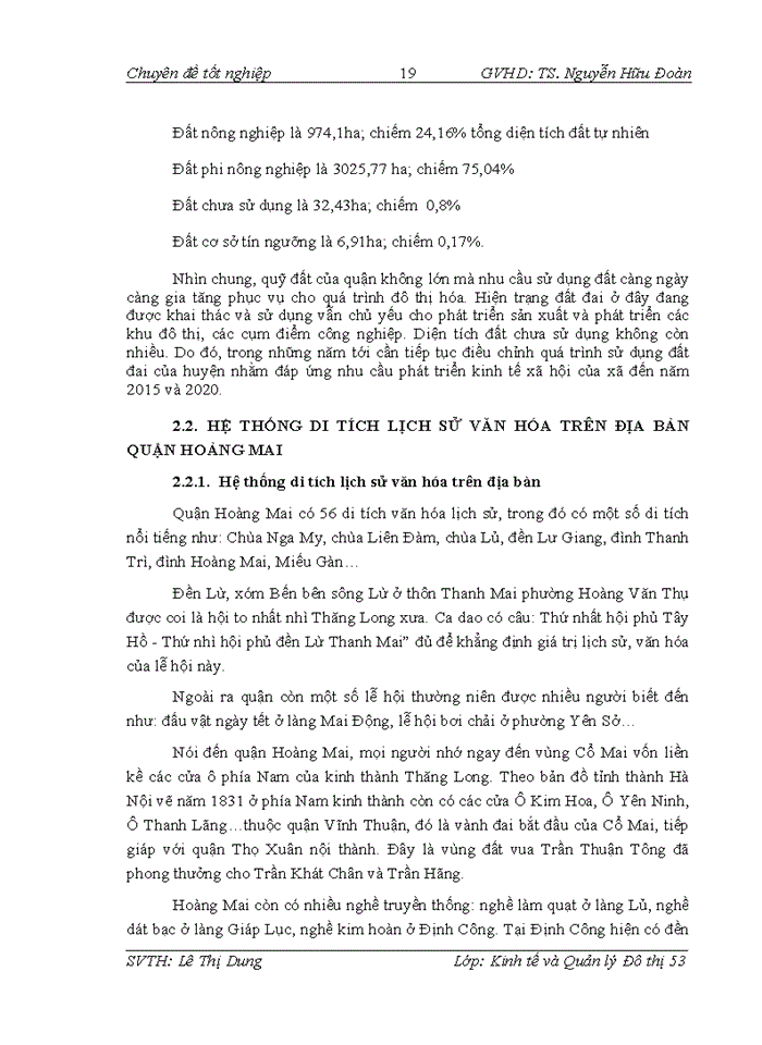 image for page Thực trạng và giải pháp tăng cường quản lý các di tích lịch sử văn hóa trên địa bàn quận hoàng mai, thành phố hà nội