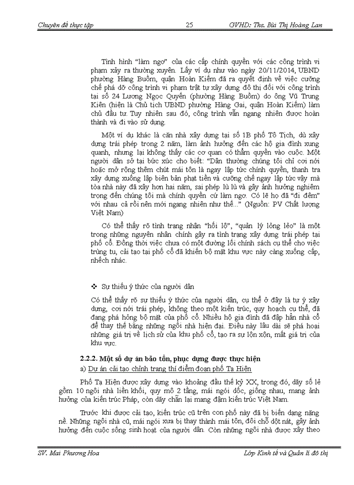 image for page Thực trạng phát triển công trình mới trong không gian lịch sử tại phố cổ Hà Nội