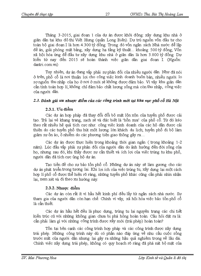 image for page Thực trạng phát triển công trình mới trong không gian lịch sử tại phố cổ Hà Nội