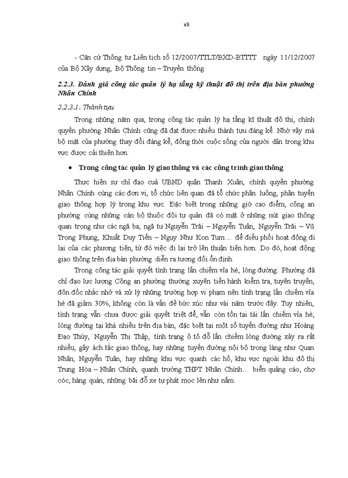 image for page Thực trạng công tác quản lý hạ tầng kỹ thuật đô thị trên địa bàn phường nhân chính, quận thanh xuân, thành phố hà nội