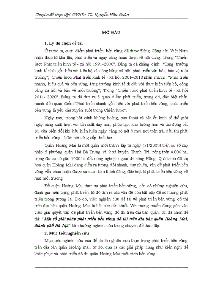 image for page Một số giải pháp phát triển đô thị bền vững trên địa bàn quận hoàng mai, thành phố hà nội
