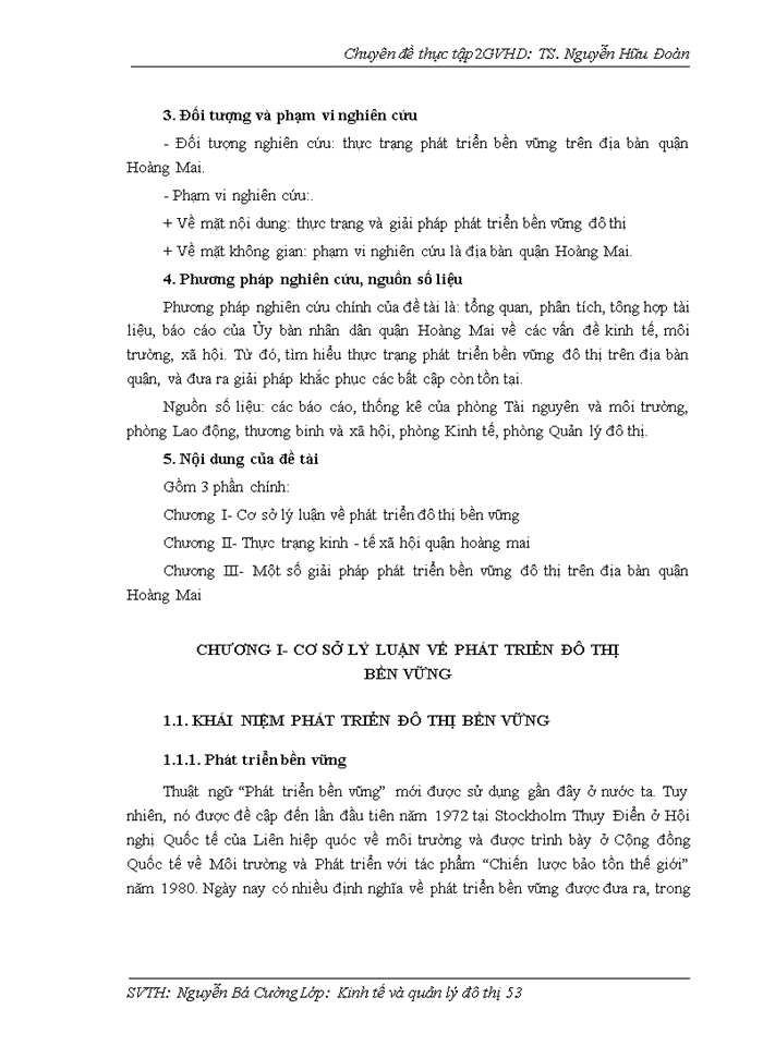 image for page Một số giải pháp phát triển đô thị bền vững trên địa bàn quận hoàng mai, thành phố hà nội