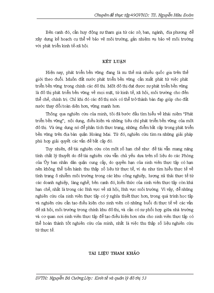 image for page Một số giải pháp phát triển đô thị bền vững trên địa bàn quận hoàng mai, thành phố hà nội