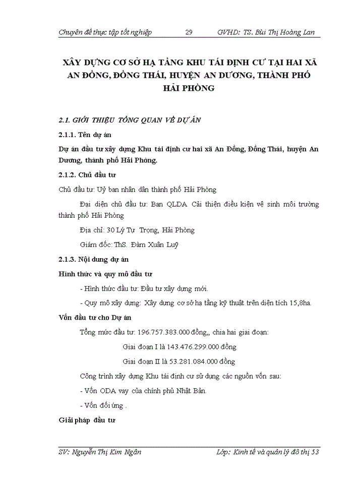 image for page Đánh giá tác động môi trường hạng mục cơ sở hạ tầng Dự án đầu tư xây dựng Khu tái định cư hai xã An Đồng, Đồng Thái, huyện An Dương, thành phố Hải Phòng.