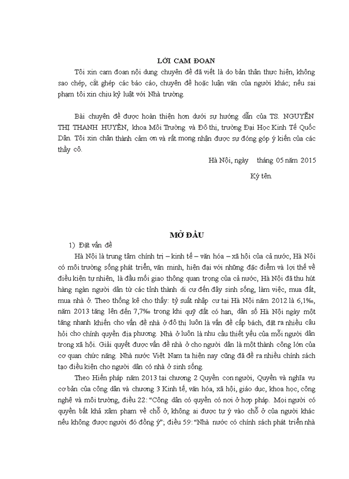 image for page Thực trạng vấn đề nhà ở thương mại trên địa bàn thành phố hà nội