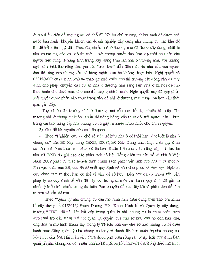 image for page Thực trạng vấn đề nhà ở thương mại trên địa bàn thành phố hà nội
